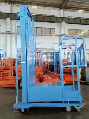 Gemakkelijk te verplaatsen Semi Electric Aerial Stock Picker Lift Met Bule Color