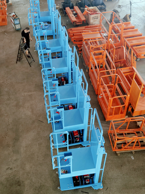 Gemakkelijk te verplaatsen Semi Electric Aerial Stock Picker Lift Met Bule Color