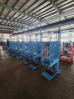Gemakkelijk te verplaatsen Semi Electric Aerial Stock Picker Lift Met Bule Color