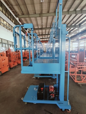 Gemakkelijk te verplaatsen Semi Electric Aerial Stock Picker Lift Met Bule Color