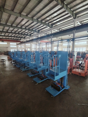 Gemakkelijk te verplaatsen Semi Electric Aerial Stock Picker Lift Met Bule Color