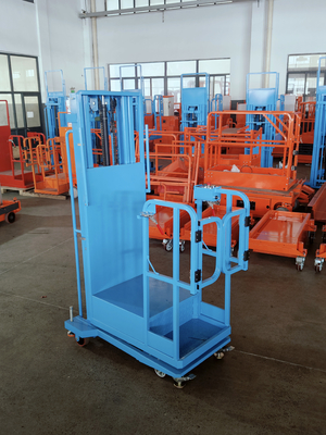 Gemakkelijk te verplaatsen Semi Electric Aerial Stock Picker Lift Met Bule Color